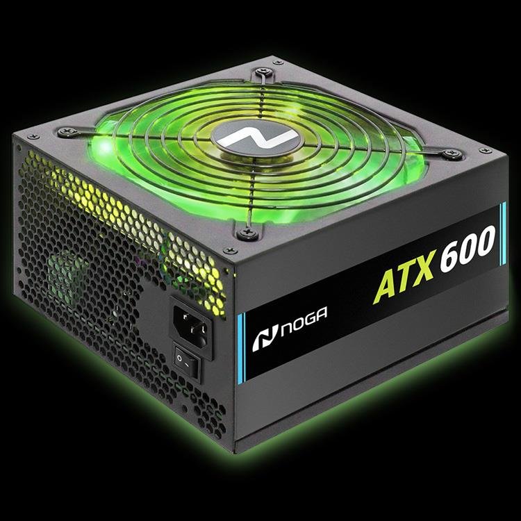 FUENTE 600W P/GABINETE NOGA - ATX 600RGB - NOGA NET